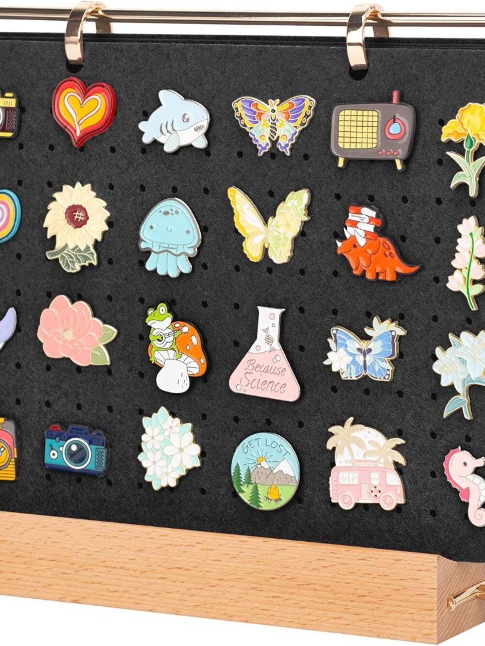 Pin Display Organizers,Enamel Pin Display Pages for Store 180+ Pins